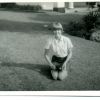 1963. Amanda Dixon near old Gordon House