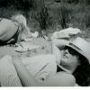 1966. Guiletta Galli sunbathing